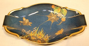 Carlton Ware Blue Spiders Web Dish